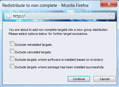 Redistribution options